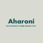 Aharoni Font Family Free Download