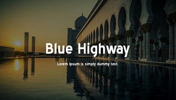Blue Highway Font