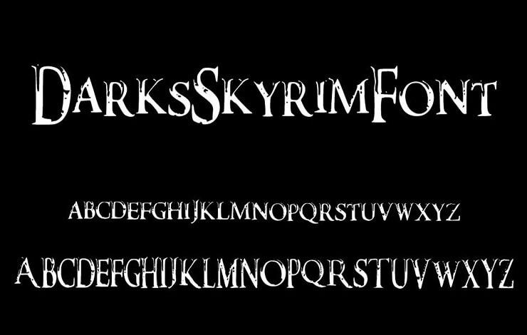 Darks Skyrim Font Free Download