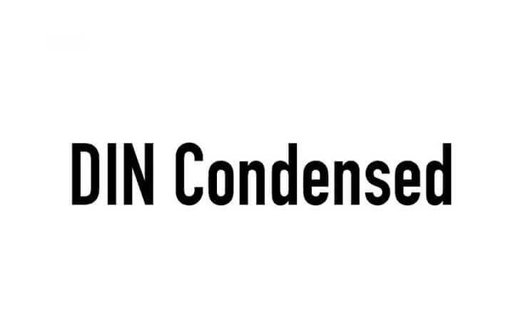 din condensed font download free