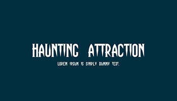 Haunting Attraction Font 1