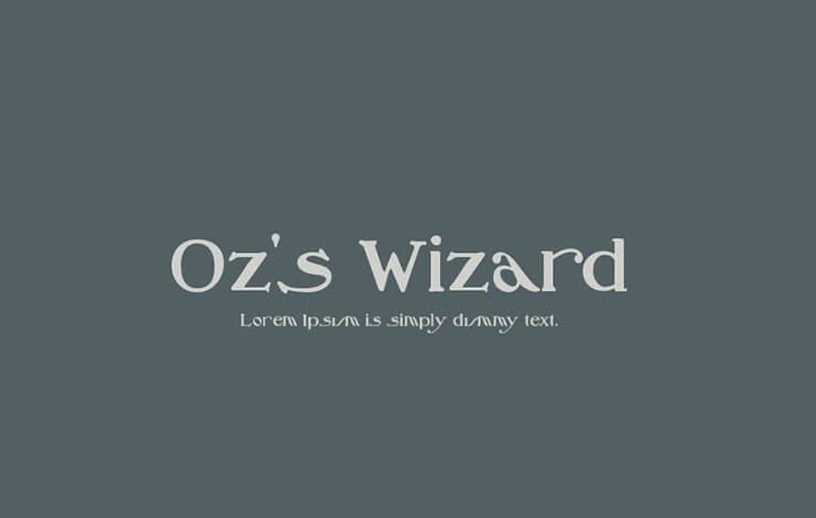 Oz’S Wizard Font Family Free Download