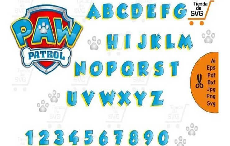 Paw Patrol font Family Download