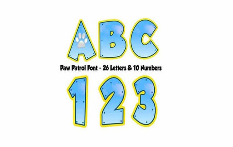 Paw Patrol font Free Download