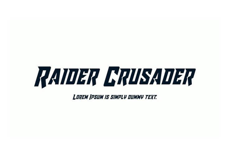 Raider Crusader Font Family Free Download
