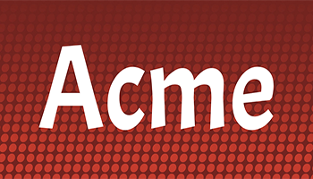 acme font