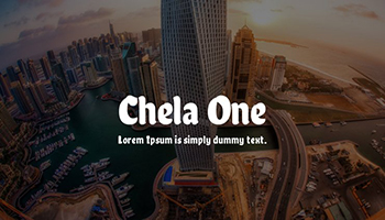 chela one font