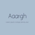 Aaargh Font Family Free Download