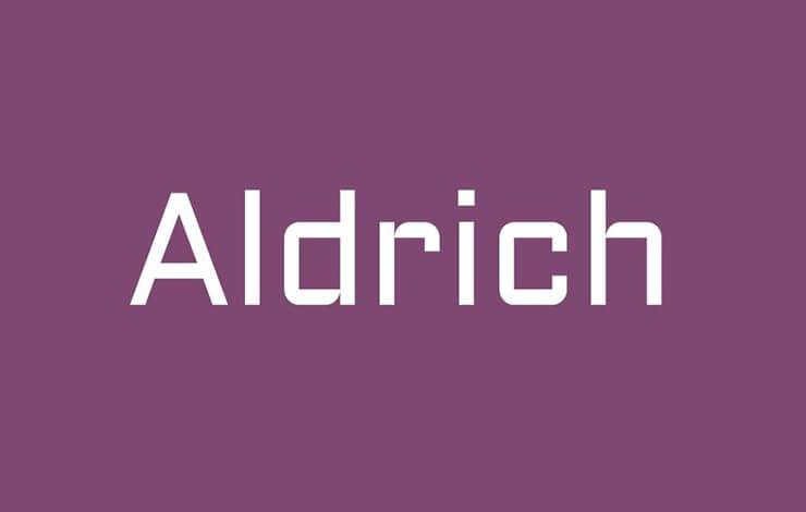 Aldrich Font Family Free Download