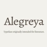 Alegreya Font Family Free Download