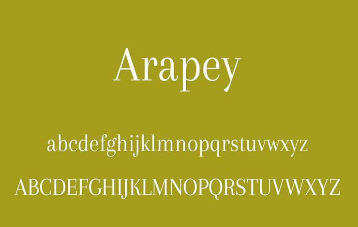 Arapey Font Free Download - Font Sonic