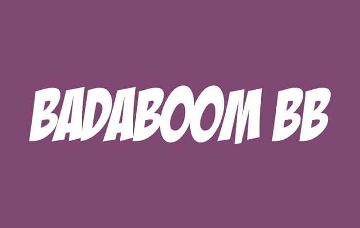 Badaboom BB Font Family Free Download
