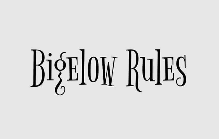 Bigelow Rules Font Family Free Download