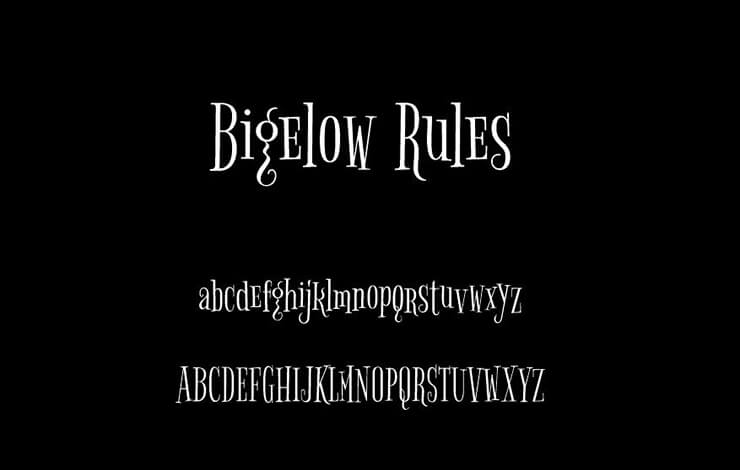 Bigelow Rules Font Free Download