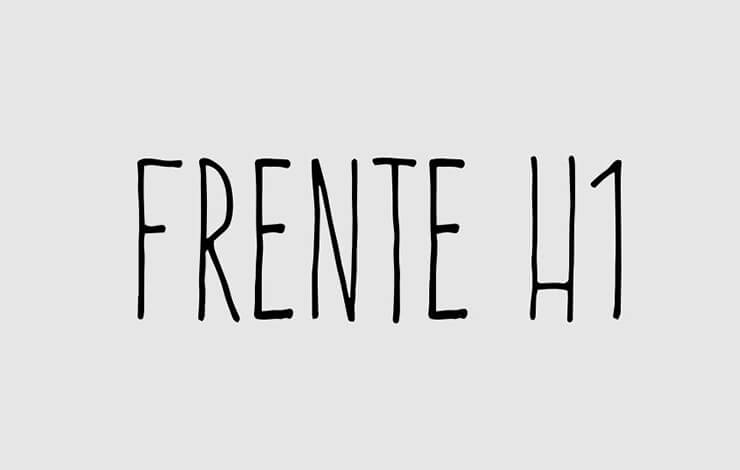 Frente H1 Font Family Free Download