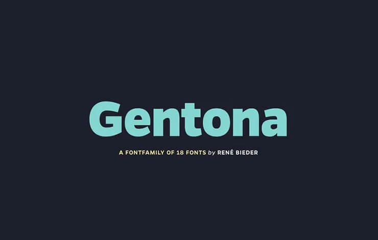 Gentona Font Family Free Download