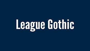 League Gothic Font