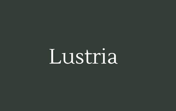 Lustria Font Family Free Download
