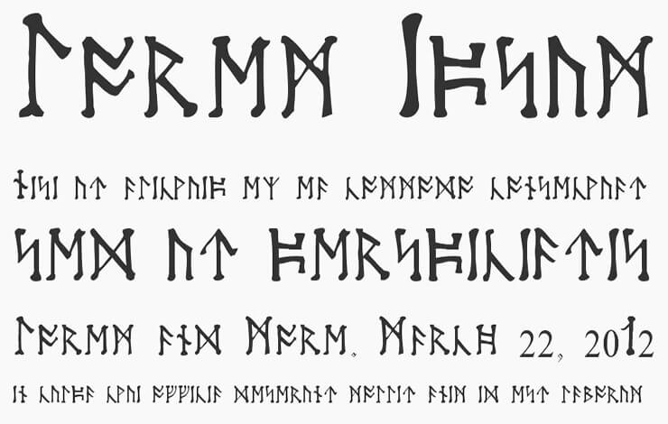 Moon Runes Font Family Download