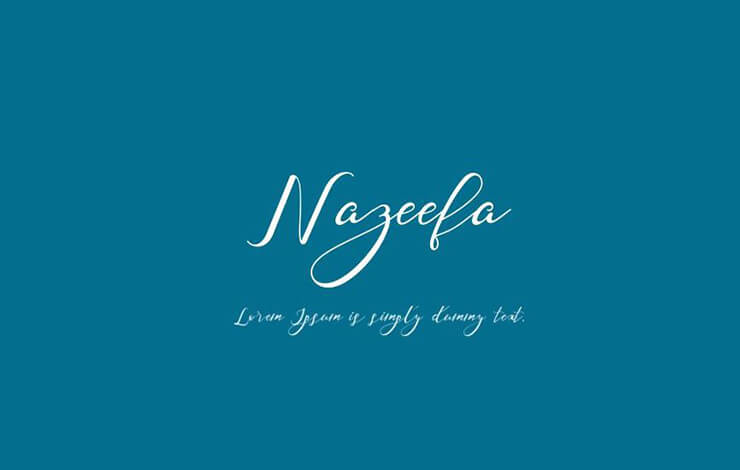 Nazeefa Font Family Free Download