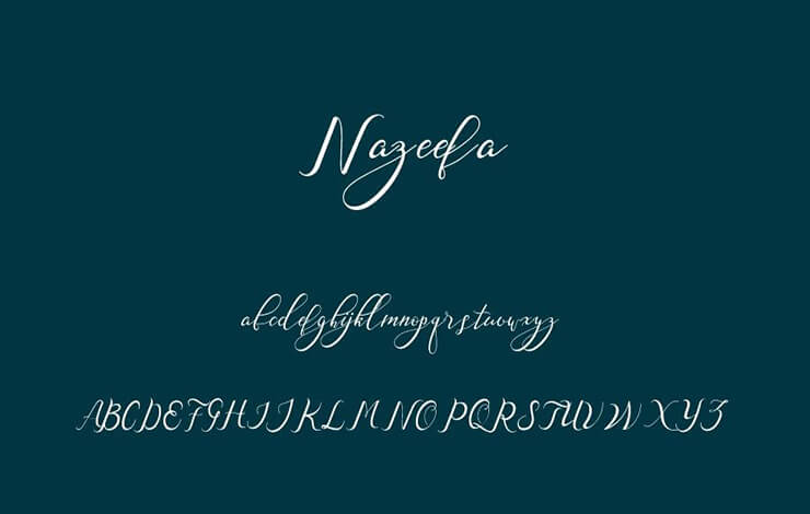 Nazeefa Font Free Download