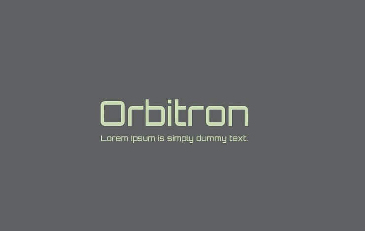 Orbitron Font Family Free Download