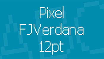 Pixel FJVerdana 12pt Font