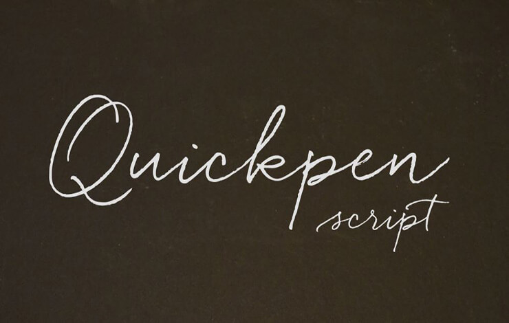 Quickpen Font Family Free Download