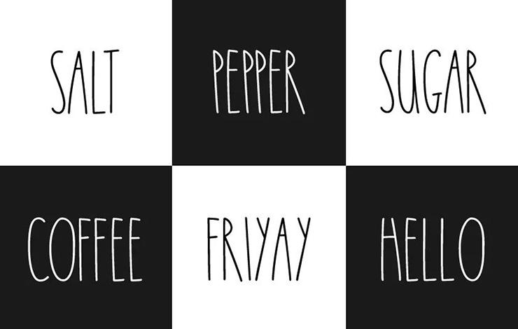 Rae Dunn Font Family Download