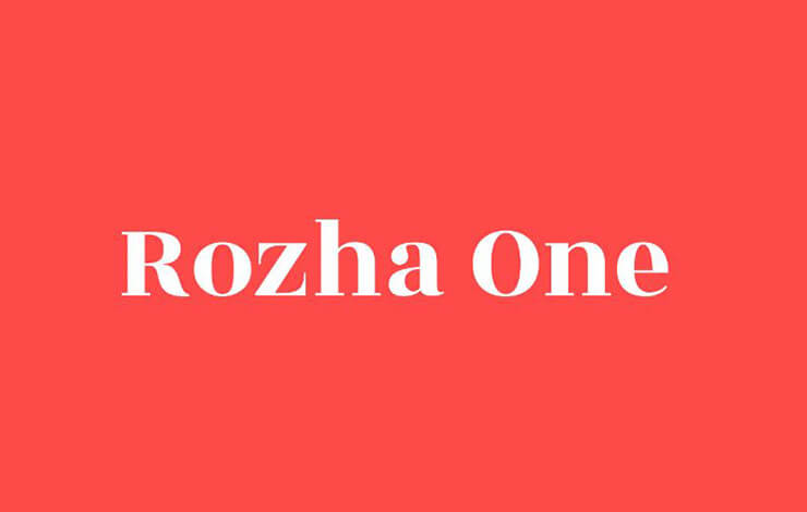 Rozha One Font Family Free Download