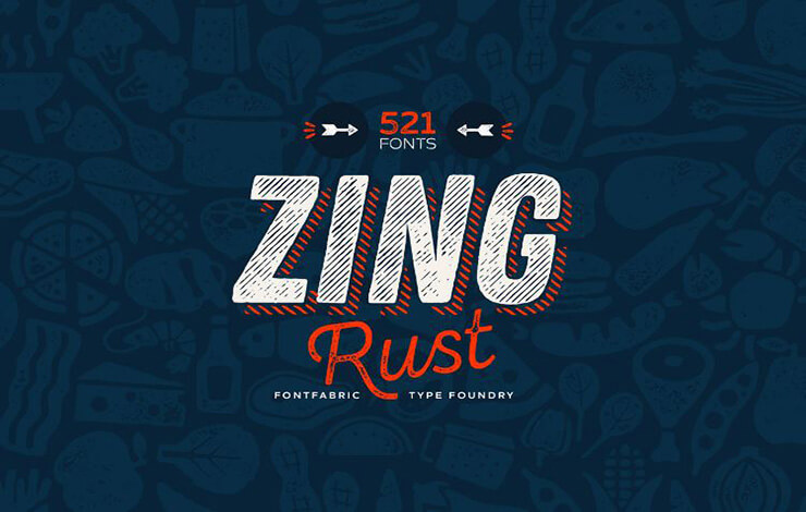 Zing Rust Font Family Free Download