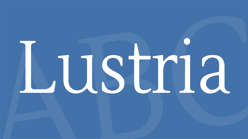 lustria font