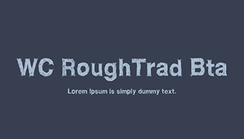 wc roughtrad bta font