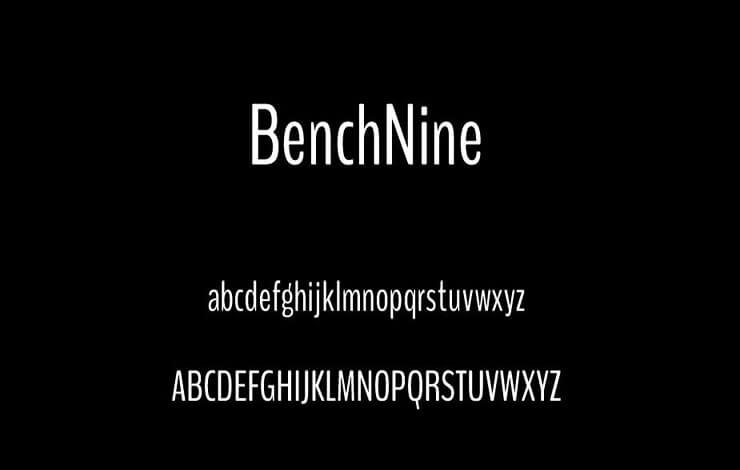 BenchNine Font Free Download