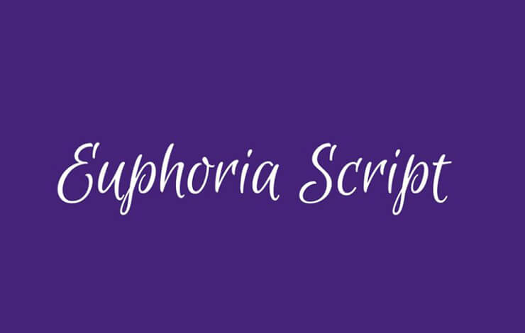 Euphoria Script Font Family Free Download