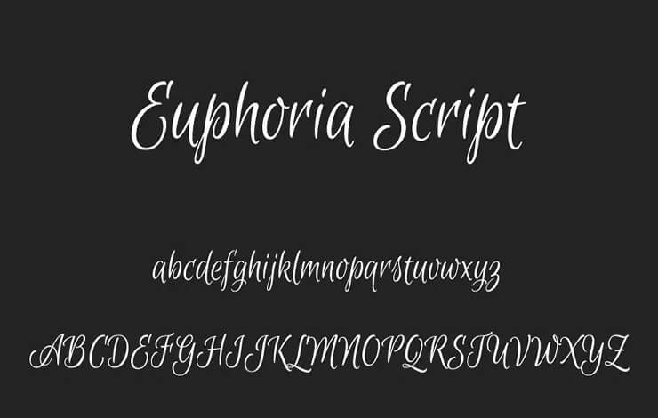 Euphoria Script Font Free Download