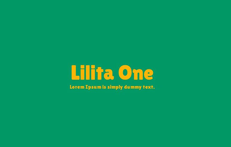 Lilita One Font Family Free Download
