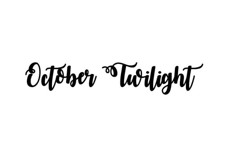 October Twilight Font Family Free Download