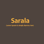 Sarala Font Family Free Download