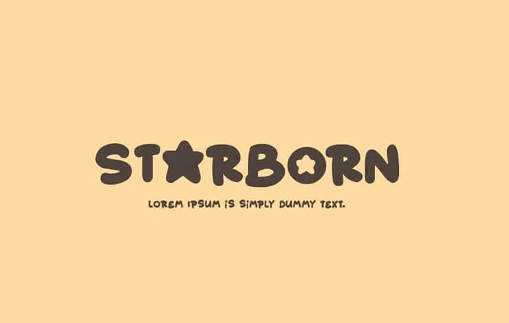 Starborn FontStarborn Version 1.00 June 23, 2018, initial release Font-TTF  Font/Uncategorized Font-Fontke.com