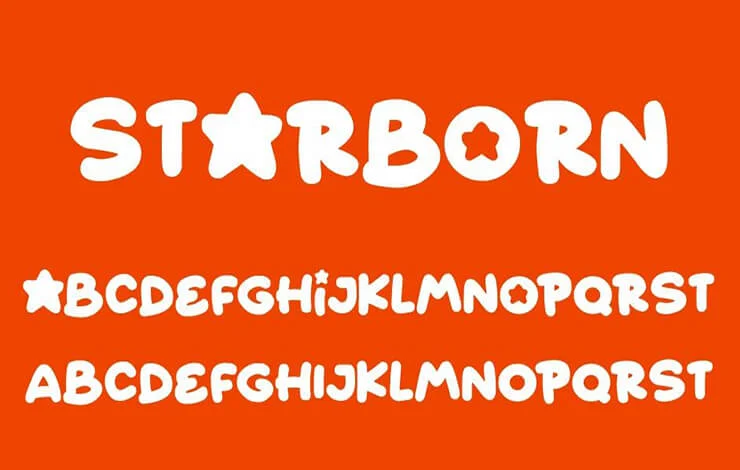 Starborn font - free for Personal