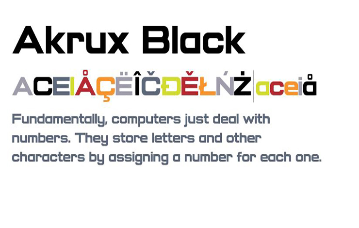 Akrux Black Font Family Free Download