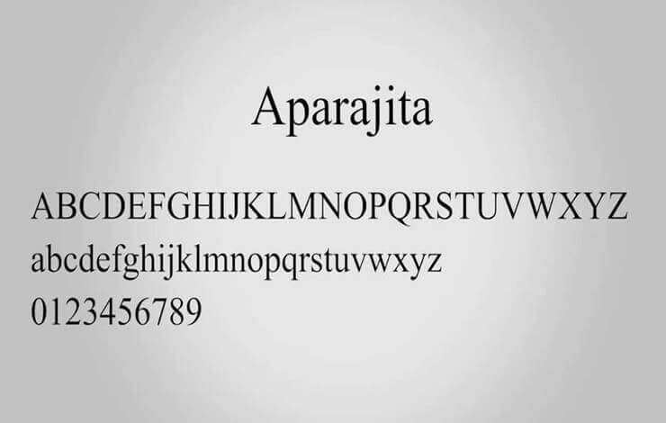 Aparajita Font Free Download