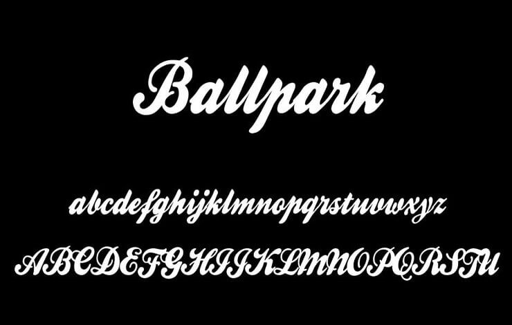 ballpark weiner font free download mac