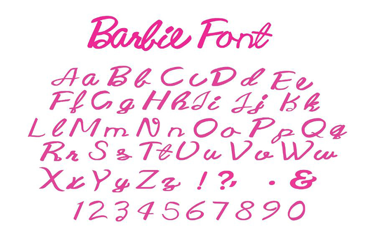 Barbie Font Free Download - Font Sonic