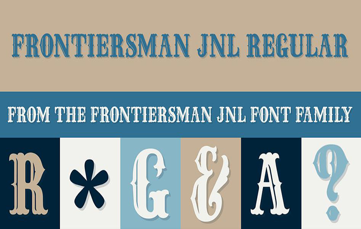 Frontiersman JNL Font Family Download