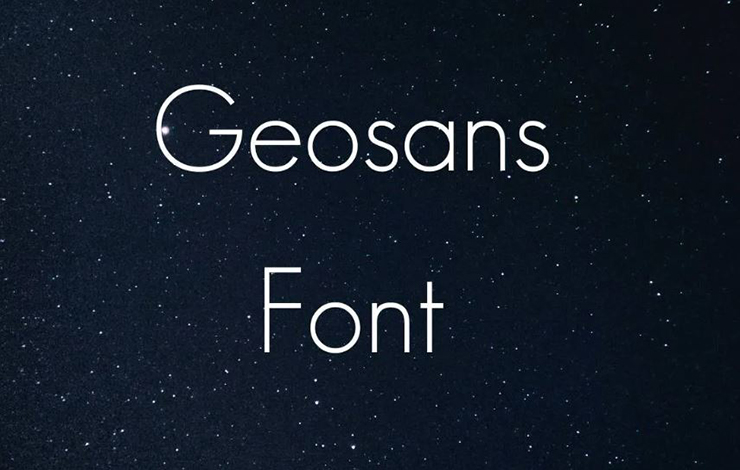 Geo Sans Font Family Free Download