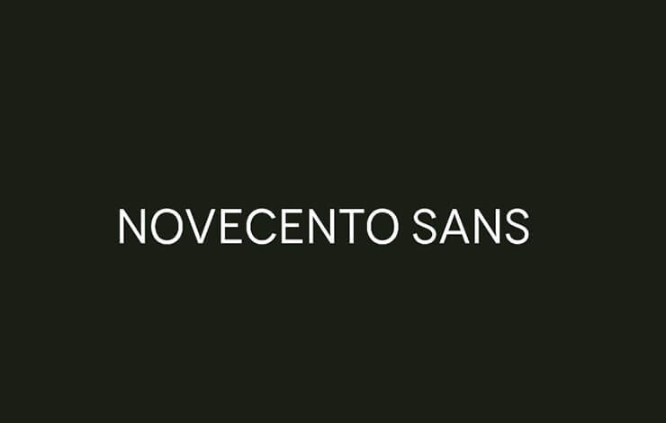 Novecento Sans Font Family Free Download
