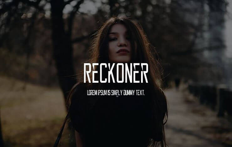 Reckoner Font Free Download