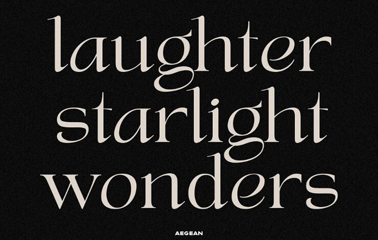 Tan Aegean Font Family Download